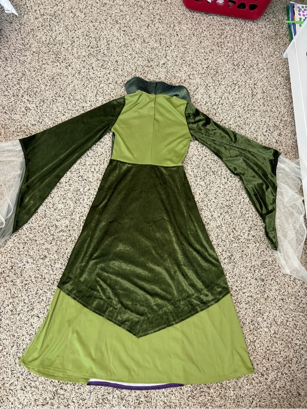 Hocus Pocus Green and Purple Witch Costume Dress